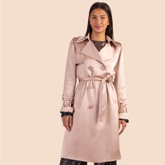 Trina Turk SOUTH TRENCH COAT S - Picture 2 of 13